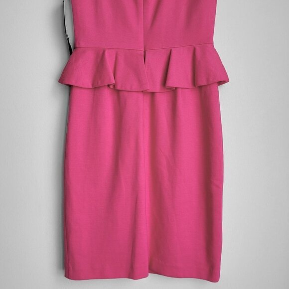 NWT Cynthia Steffe Hot Pink Lace Cutout Back Bodycon Peplum Dress - Picture 11 of 14